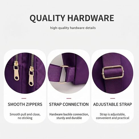 Fashion Small Sling Bag for Women Men,Backpack Crossbody Chest Bag for Travel Outdoor Hiking,Purple in Kuwait