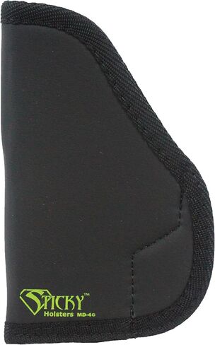 حافظة إخفاء لاصقة للرجال والنساء - MD-4-GEN1 - تناسب Glock 26/27، Ruger SR9c، Taurus G2 وغيرها من السيارات ذات الإطار المتوسط ​​الصغير الحجم ذات المكدس المزدوج حتى 3.8 بوصة - يمكن استخدامه بكلتا اليدين، IWB in Kuwait