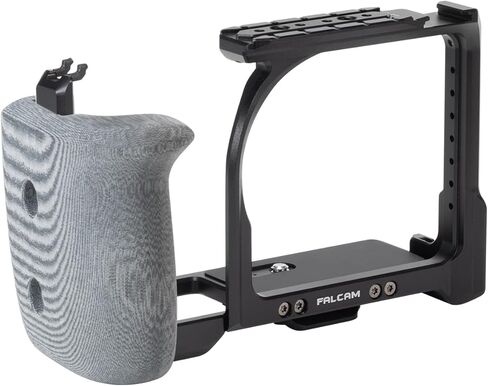 FALCAM F22&F38 Quick Release Camera Cage（for ZR） Detachable Ergonomic Grip, Dedicated HDMI Cable Clamp, Cold Shoe, 1/4" Threads and ARRI Locating Holes - Smooth Fit for Buttons & Battery Door in Kuwait