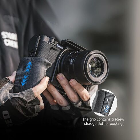 FALCAM F22&F38 Quick Release Camera Cage（for ZR） Detachable Ergonomic Grip, Dedicated HDMI Cable Clamp, Cold Shoe, 1/4" Threads and ARRI Locating Holes - Smooth Fit for Buttons & Battery Door in Kuwait