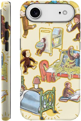 Case for iPhone 17 - [Drop Protection Phone Cover] - Hybrid Case for Girl Women - Funny Monkey Stripes 01 in Kuwait