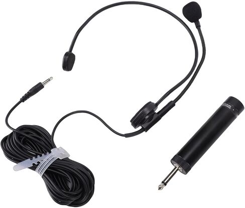 Headset Mic with 3.5mm Jack HiFi Sound Lightweight Flexible for Singing Speech, 1.2m Cable, 1 X Headset Microphone, for Musicians Actors in Kuwait