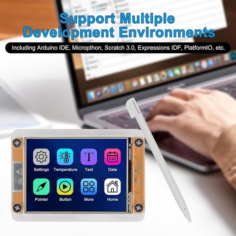 شاشة ESP32-2432S028R مقاس 2.8 بوصة مع شاشة لمس مقاومة من الأكريليك 240x320 TFT ILI9341 وحدة LCD للسائق WiFi+BT ESP32 لوحة تطوير لـ Arduino IoT in Kuwait