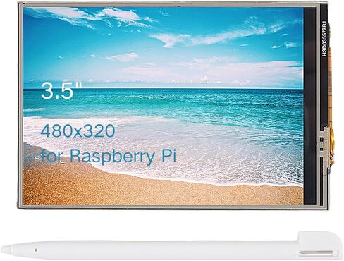 3.5 Inch Touch Screen TFT LCD SPI Display Panel, 480x320 HD LCD Display with Touch Pen Compatible with Raspberry Pi B, B+, 2B, 3B, 3B+,4B, 5 in Kuwait
