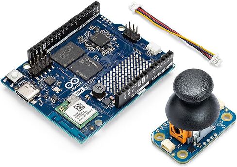 Arduino UNO Q 4GB + Modulino Joystick — Plug‑and‑Play Analog Motion Control Bundle for AI, IoT, Robotics & Prototyping | Linux + Arduino | No‑Solder Modular Expansion in Kuwait