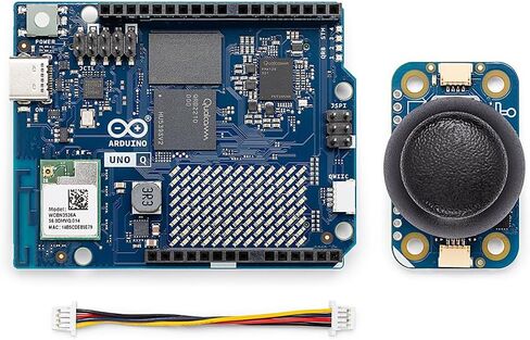 Arduino UNO Q 4GB + Modulino Joystick — Plug‑and‑Play Analog Motion Control Bundle for AI, IoT, Robotics & Prototyping | Linux + Arduino | No‑Solder Modular Expansion in Kuwait
