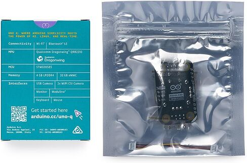 Arduino UNO Q 4GB + Modulino Joystick — Plug‑and‑Play Analog Motion Control Bundle for AI, IoT, Robotics & Prototyping | Linux + Arduino | No‑Solder Modular Expansion in Kuwait