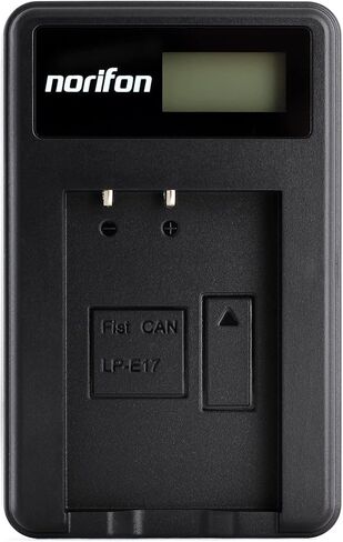 شاحن USB Norifon LP-E17 LCD لكاميرات Canon Eos 750D، Eos 760D، Eos M3 والمزيد in Kuwait