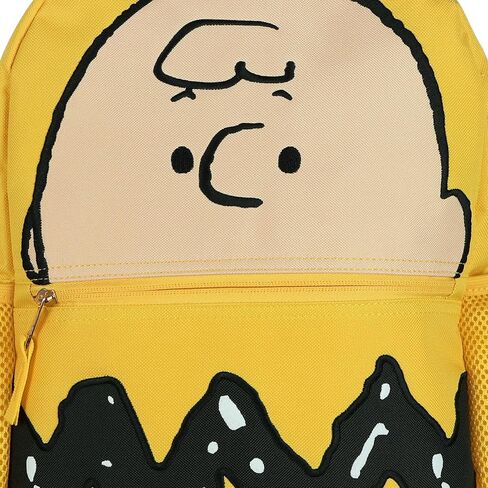 حقيبة ظهر INTIMO Peanuts حقيبة كتب باللون البني الداكن مقاس 16 بوصة مع أشرطة كتف قابلة للتعديل وأكمام تقنية in Kuwait