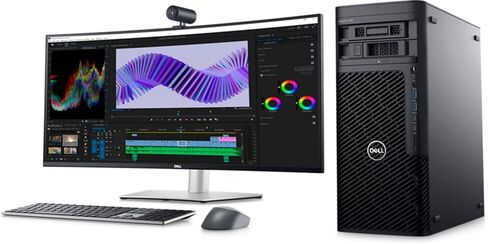 سطح المكتب طراز Precision 7865 من Dell (2022) | Threadripper Pro - 5965WX - محرك الأقراص الصلبة SSD سعة 512 جيجابايت - ذاكرة الوصول العشوائي 128 جيجابايت | 24 مركزًا بسرعة 4.5 جيجاهرتز Win 11 Pro Black (متجدد) in Kuwait