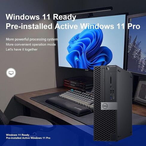 كمبيوتر Dell OptiPlex 5070 SFF للأعمال المكتبي صغير الحجم، Intel Quad Core i5-9500 حتى 4.4 جيجا هرتز، 8 جيجا DDR4، 256 جيجا SSD، WiFi، دعم 4K، لوحة مفاتيح وماوس، Windows 11 Pro (متجدد) in Kuwait