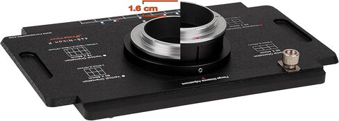 Fotodiox Pro Shift/Stitch Adapter - Comaptible with Nikon F-Mount Cameras to fit Large Format 4x5 View Cameras with a Graflok Rear Standard in Kuwait