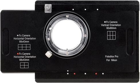 Fotodiox Pro Shift/Stitch Adapter - Comaptible with Nikon F-Mount Cameras to fit Large Format 4x5 View Cameras with a Graflok Rear Standard in Kuwait