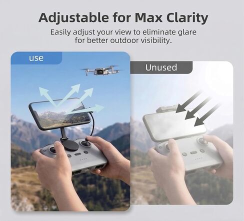 حامل هاتف مغناطيسي قابل للتعديل لجهاز التحكم عن بعد DJI RC-N1/N2/N3 وSkyrover S1/X1، لملحقات DJI Mini 4K، Mini 5/4/3 Pro، Neo 2، Air 3/3S، Avata 360 Drone Accessories in Kuwait