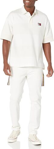 Tommy Hilfiger Men's Pride Short Sleeve Polo Shirt in Regular Fit in Saudi Arabia