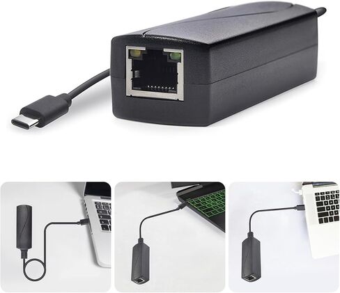 جيجابت الطاقة عبر إيثرنت إلى محول USB C للهواتف الذكية اللوحية USB C إلى محول 10/100 / 1000Mbps محول الطاقة عبر المحول in Kuwait