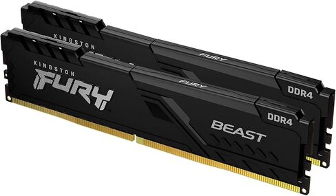 مجموعة ذاكرة سطح المكتب Kingston FURY Beast 16GB (2x8GB) 3600MHz DDR4 CL17 مع 2 KF436C17BBK2/16 in Kuwait