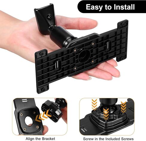 Dash Cam Mirror Mount with Extra Mirror Base, Universal Rear View Mirror Mount Kit for 5.5"-12" Mirror Dash Cams, Sturdy Car Dash Cam Bracket Back Plate Panel for Most Vehicles in Kuwait