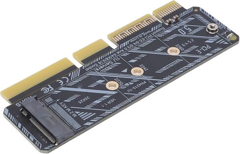 بطاقة محول Cuifati M.2 SSD إلى PCIe، محول M2 Mkey رفيع إلى PCIe 5.0 X16 يدعم NVMe 2230 2242 2260 2280 SSD، مع مؤشر LED ناعم، لخادم 1U والأنظمة المدمجة in Kuwait