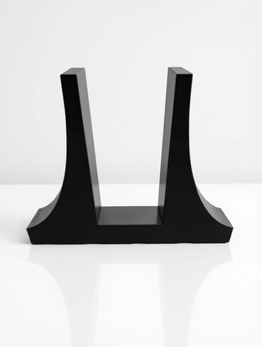 Network Server Rack Stand, Black, Vertical 1U Freestanding Mount, 2-Piece Set for Switch Equipment in Kuwait