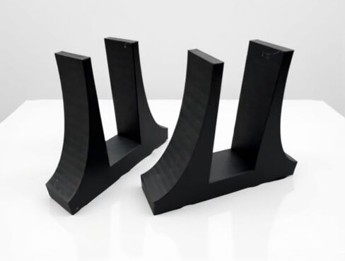 Network Server Rack Stand, Black, Vertical 1U Freestanding Mount, 2-Piece Set for Switch Equipment in Kuwait