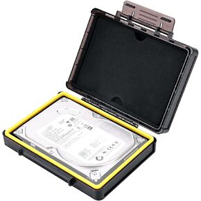 KIWIFOTOS 3.5 Inch HDD Shockproof Rugged Hard Drive Protective Case for Samsung Western Digital Seagate Toshiba Hard Drives Stackable/O-ring Seal/Stand Upright/Index Sticker Layouts Weight 312 Grams in Saudi Arabia
