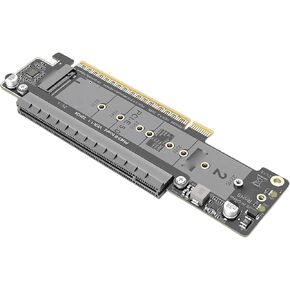 PCIe 5.0 to M.2 NVMe Adapter Card, Supports 2 SSDs with PCIe 5.0 Bifurcation Design, Backward Compatible with 4.0 3.0, Desktop PC and Enterprise Storage Systems in Kuwait