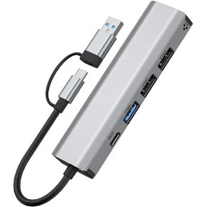Portable USB-C to Gigabit Ethernet Adapter - 1000Mbps Network Bridge for High-Speed Internet - 100 Gigabyte Silver in Kuwait