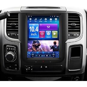 Android 14 Car Stereo for Dodge RAM 1500 2500 3500 2013-2018, 10.4" Touchscreen Radio with Wireless CarPlay & Android Auto, 8-Core 4GB+64GB Head Unit, A/C Control, GPS, BT, SWC, 4G LTE, Plug and Play in Kuwait