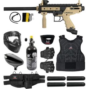 Maddog Tippmann Cronus Basic Paintball Gun Marker and Accessory Starter Packages [HPA] | Marker, 48ci/3000psi Compressed Air Tank, Mask, Hopper, Pods, Harness & Protective Gear Options in Saudi Arabia