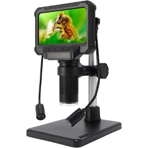 مجهر رقمي Cuifati 4.3 بوصة مع شاشة LCD 4.3 بوصة، 1 ميجابكسل 1080 بكسل، 8 مصابيح LED قابلة للتعديل، لعرض لوحة الدائرة الكهربائية لعرض الكمبيوتر in Kuwait