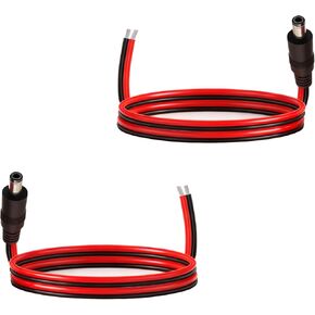 1.6FT 14AWG DC Power Cable 5.5mm x 2.5mm Male Connector Pre-Tinned Branch Wire DC Extension Cable 5525 Connector for LED Strip Lights CCTV Surveillance Cameras 3D Printers Solar Panels DIY Projects in Saudi Arabia