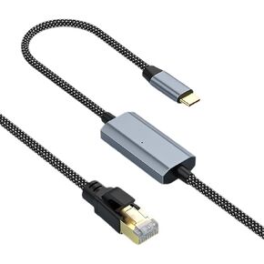 محول USB-C صغير الحجم إلى RJ45 Gigabit Ethernet - بطاقة شبكة سلكية محمولة لأجهزة النوع C - 2 متر in Kuwait