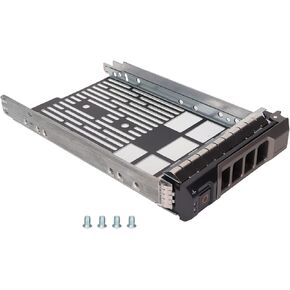 صينية محرك أقراص ثابتة مقاس 3.5 بوصة، صينية محرك أقراص SAS HDD مع 4 براغي لتحسين استقرار القرص، لجهاز PowerEdge R710 R610 R510 R410 R210 T710 T610 T410 T310 in Kuwait