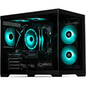 سطح المكتب STORMCRAFT Sirius Gaming Desktop Intel i5 14400F، RTX 5060 Ti 16GB، 32GB DDR5 6000 MHz، 1TB NVMe SSD، مجموعة شرائح B760، USB Type-C، VR-Ready، Wi-Fi 6E، بلوتوث، Win 11 Home، أجهزة الكمبيوتر البرجية للألعاب AI in Kuwait