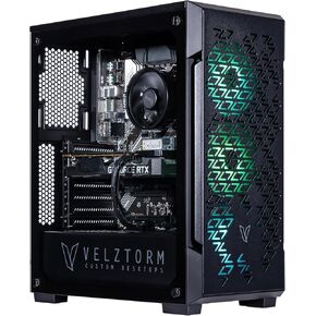Velztorm Pink Fultix Prebuilt Gaming PC (AMD Ryzen 5-5500, GeForce RTX 5060, 16GB DDR4, 1TB PCIe SSD, RGB Fans, 750W PSU, WiFi 5, Bluetooth 5.0, RJ-45, 1 Display Port, HDMI, Win 11 Home) in Saudi Arabia