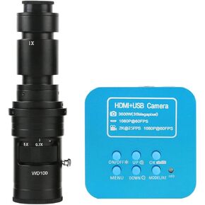 مجموعة ملحقات المجهر 36MP 2K مجهر إلكتروني صناعي، شرائح مجهر لحام، مع عدسة 200x in Kuwait
