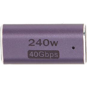 محول زاوية SUNGOOYUE USB4.0 C أنثى إلى ذكر 90 درجة، 240 وات PD شحن سريع 40 جيجابت في الثانية لنقل البيانات 8K 60 هرتز، مع مؤشر LED، للكمبيوتر المحمول وشاشة الكمبيوتر اللوحي Game C in Kuwait