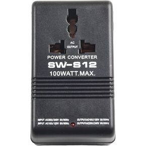 100W Step-Up/Down AC Voltage Converter Transformer – 110V/120V to 220V/240V & Reverse, Dual-Channel, Compact Travel Size, for International Appliances (50W Recommended Load)(SW-S12（100W）) in Kuwait