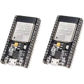 2-Pack ESP32-DevKitC Development Board - ESP-WROOM-32 Dual-Core WiFi & Bluetooth 2.4GHz Module with RF AMP/Filter, AP/STA Modes for Arduino IDE/IoT/Robotics/Smart Home​ in Saudi Arabia