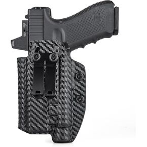 حافظة G19/G17 مع ضوء، حافظة IWB Kydex لـ Glock 17 19 19X 22 23 31 32 44 45 مع Olight PL-2/ PL-Pro/PL-3/ PL-3R/ PL-3S Valkyrie Flashlight Red Dot Optic Cut، حزام داخلي مخفي للحمل in Kuwait