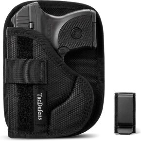 SlimOmni LCP 380 Holster Pocket & IWB Combo (جيب وحافظة IWB لـ LCP 380)، Omni-Carry يمكن استخدامه بكلتا اليدين، ارتفاع قابل للتعديل بالكامل وغير قادر، داعم قابل للإزالة، يتضمن مشبك معدني in Kuwait