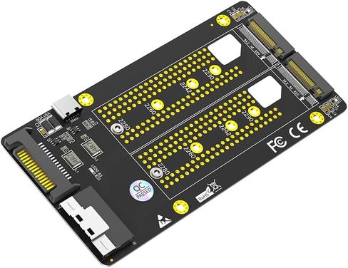 Sintech Dual M.2 NVME SSD 4x4x to Slimline SFF-8654 8X Adapter (PCIe Bifurcation Motherboard is Required) in Kuwait