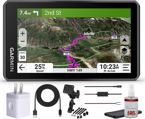 Garmin zūmo XT3 4.7" Motorcycle GPS Navigator with Adventurous Routing, Lean Angle Tracking, Satellite Imagery & Wireless Updates Bundle in Kuwait
