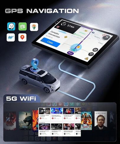 ستيريو سيارة 4G+128G لـ Buick Lacrosse 2009-2012، CarPlay Android Auto، شاشة لمس Incell HD 9 بوصات Android 15 ستيريو للسيارة مع نظام تحديد المواقع العالمي، 5G WiFi، بلوتوث 5.0، FM، 32 EQ، SWC، كاميرا احتياطية in Kuwait