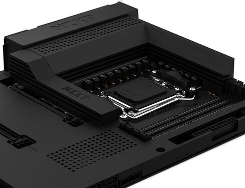 NZXT N7 B650E - N7-B65XT-B1 - مجموعة شرائح AMD B650 (تدعم وحدات المعالجة المركزية AMD 7000 Series) - اللوحة الأم للألعاب ATX - درع الإدخال/الإخراج الخلفي المدمج - اتصال Wifi 6 - أسود (متجدد) in Kuwait