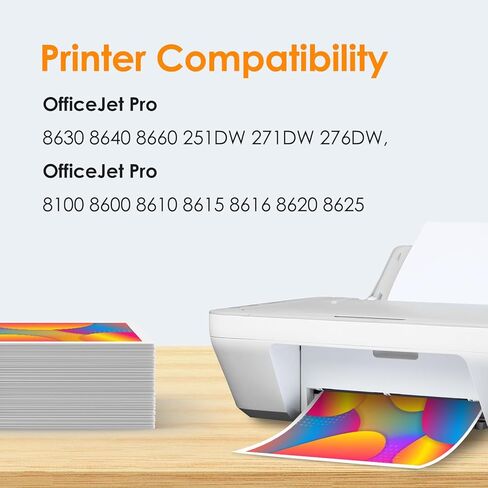 استبدال خراطيش الحبر 950xl و951xl لحزمة التحرير والسرد لخراطيش الحبر HP 950 و951 تعمل مع طابعات HP Officejet Pro 8100 8615 8600 8610 8620 8630 (4 عبوات) in Kuwait
