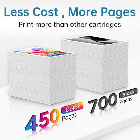 خراطيش حبر 64XL باللون الأسود واللون متوافقة مع حزمة التحرير والسرد لخرطوشة الحبر HP Ink 64 لحبر HP64 XL مناسبة لطابعة Envy Photo 7855 7858 7155 7120 7800 6252 6255 7158 7100 7164 Tango Series Printer (عبوتان) in Kuwait