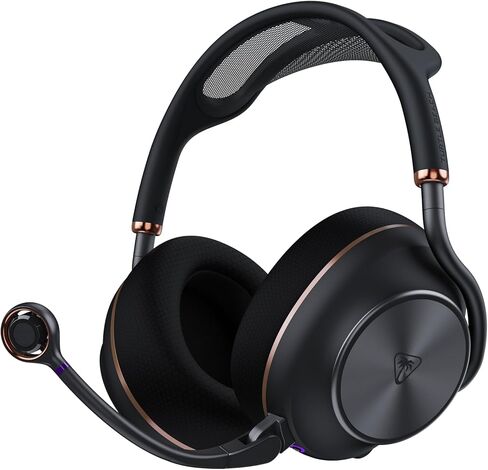 Turtle Beach Stealth Pro II Premium Multiplatform Wireless Gaming Headset for PC, PlayStation 5, PS4, Hi-Res 24-bit Audio, Noise Cancellation, Rechargeable Battery, Bluetooth, Boom Mic, Black in Kuwait