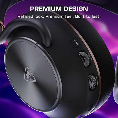 Turtle Beach Stealth Pro II Premium Multiplatform Wireless Gaming Headset for PC, PlayStation 5, PS4, Hi-Res 24-bit Audio, Noise Cancellation, Rechargeable Battery, Bluetooth, Boom Mic, Black in Kuwait